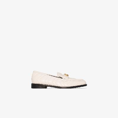 Gucci - Neutral Marmont Leather Loafers