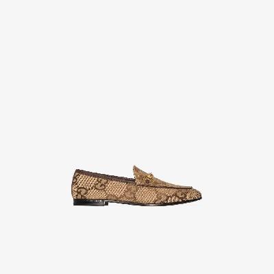 Gucci - Brown Jordaan Maxi GG Loafers