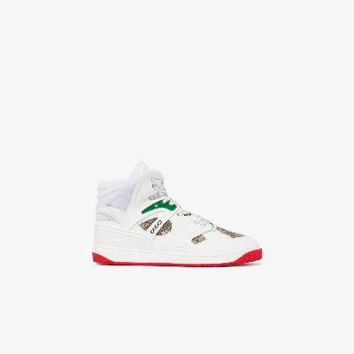 Gucci - White Basket High Top Demetra Sneakers