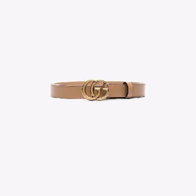 Gucci - Neutral Marmont GG Leather Belt