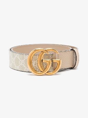 Gucci - Neutral Marmont Leather Belt