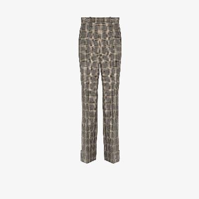 Gucci - Grey Prince Of Wales Check Trousers