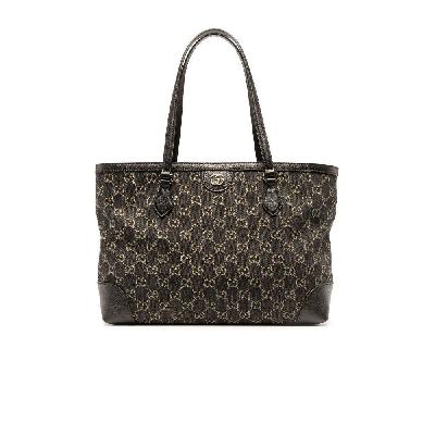Gucci - Black Ophidia Medium GG Supreme Denim Tote Bag