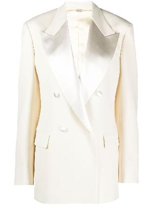Gucci - White Double-Breasted Wool Blazer