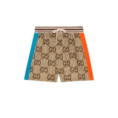 Gucci - Neutral GG Monogram Cotton Shorts