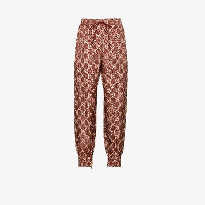 Gucci - Red GG Supreme Canvas Track Pants