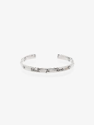 Gucci - Sterling Silver Blind For Love Cuff