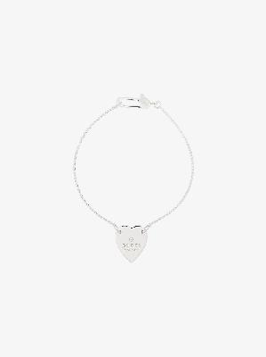 Gucci - Sterling Silver Heart Charm Bracelet