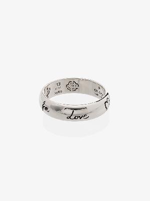 Gucci - Sterling Silver Blind For Love Band Ring
