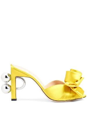 Gucci - Yellow Rose Detail 95 Mules