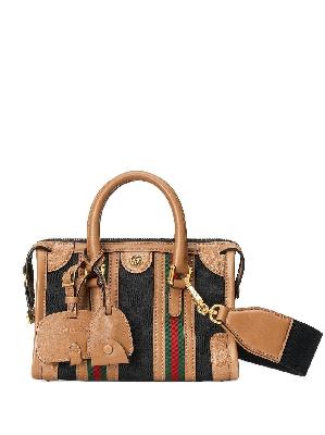 Gucci - Black Mini Canvas Top Handle Bag