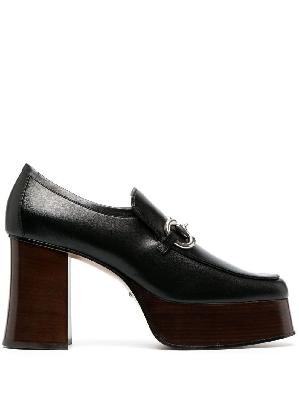 Gucci - Black 95 Horsebit Platform Leather Loafers