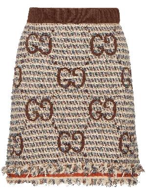 Gucci - Brown GG Supreme Mini Skirt