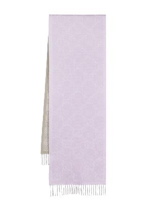 Gucci - Purple GG Wool Scarf