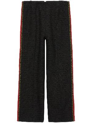 Gucci - Black Side-Stripe Tweed Trousers