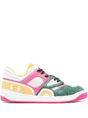 Gucci - Basket Panelled Sneakers