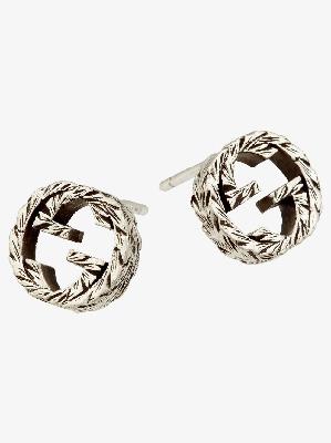 Gucci - Interlocking G Earrings In Silver