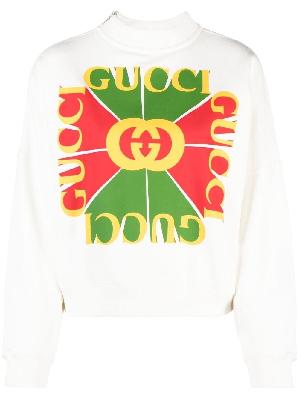 Gucci - Logo-Print High-Neck Sweatshirt