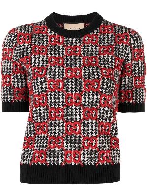 Gucci - GG-Jacquard Knitted Wool Top