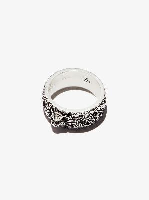 Gucci - Thin Silver Ring With Feline Head