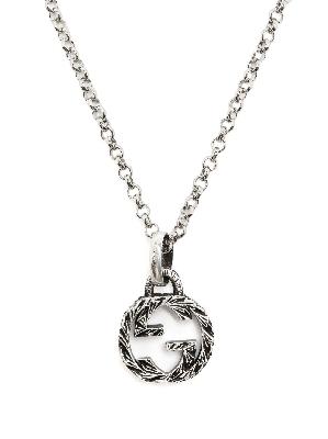 Gucci - Silver-Plated Interlocking G Textured Necklace