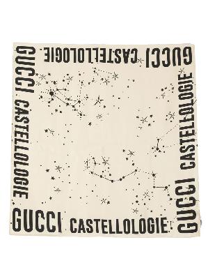 Gucci - Constellation-Print Silk Scraf