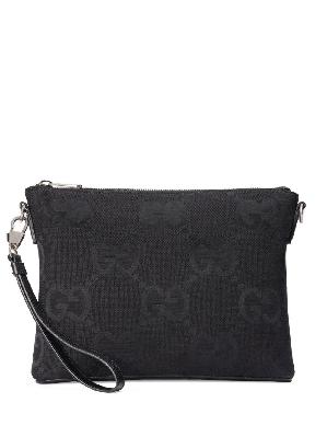 Gucci - Black Jumbo GG Clutch Bag