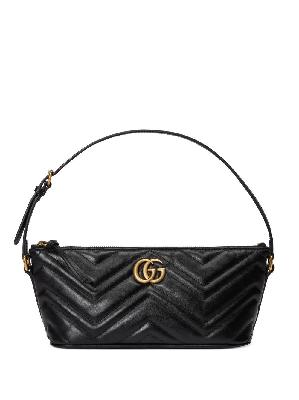 Gucci - Black GG Marmont Leather Shoulder Bag