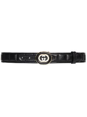 Gucci - Black Interlocking G Belt