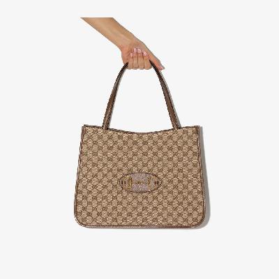 Gucci - Brown Horsebit 1955 Tote Bag