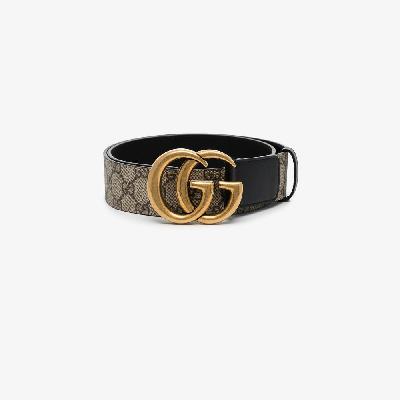 Gucci - Black GG Marmont Leather Belt