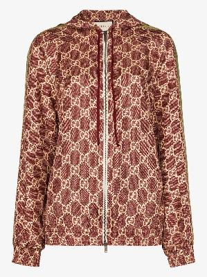 Gucci - GG Supreme Hooded Silk Jacket