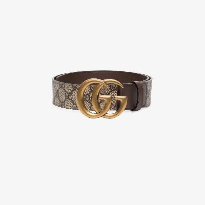 Gucci - Brown GG Marmont Leather Belt