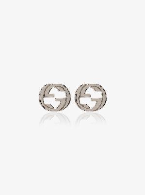 Gucci - Sterling Silver GG Stud Earrings