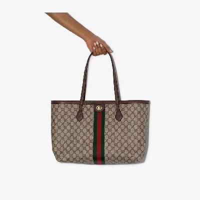 Gucci - Neutral Ophidia Medium GG Supreme Tote Bag