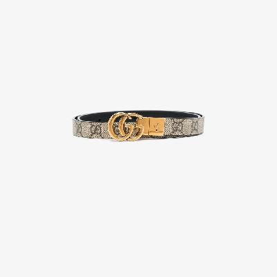 Gucci - Neutral GG Marmont Reversible Leather Belt