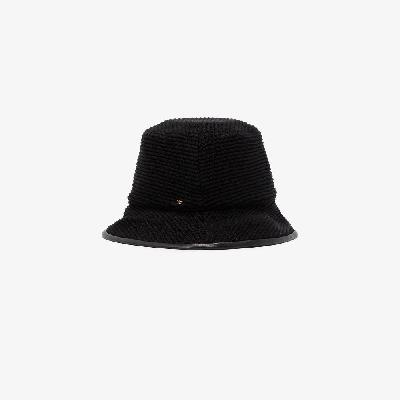 Gucci - Black Cable Knit Bucket Hat