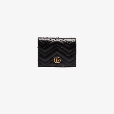 Gucci - Black GG Marmont Leather Wallet