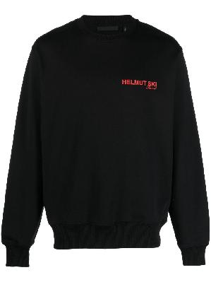 Helmut Lang - Black Logo-Print Sweatshirt