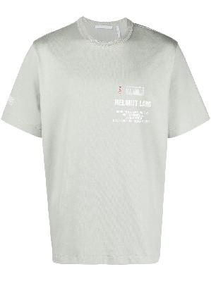 Helmut Lang - Green Logo-Print Cotton T-Shirt