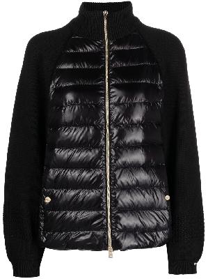 Herno - Black Knit Puffer Jacket