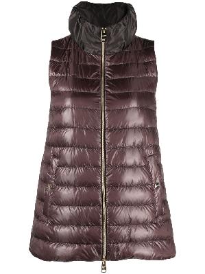 Herno - Brown Quilted Nylon Gilet