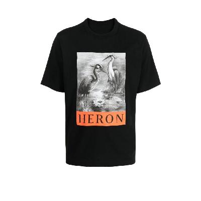 Heron Preston - Black Graphic Logo Print T-Shirt