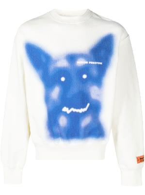 Heron Preston - White Beware Of Dog Sweatshirt