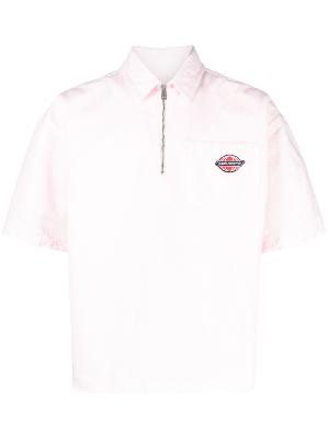 Heron Preston - Pink Logo Appliqué Polo Shirt