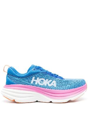 Hoka One One - Blue Bondi 8 Running Sneakers