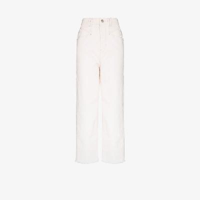 ISABEL MARANT - White Dileskoga Cropped Jeans