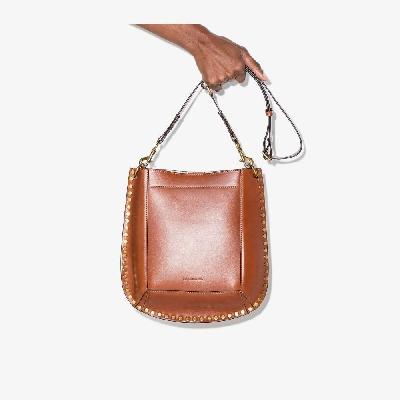 ISABEL MARANT - Brown Oskan Leather Shoulder Bag