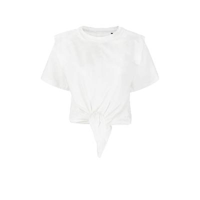 ISABEL MARANT - White Zelikia Knotted Cotton T-Shirt