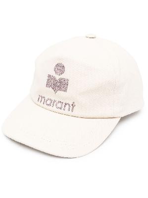 ISABEL MARANT - Neutral Tyron Logo Cotton Baseball Cap